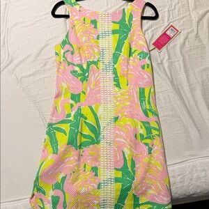 Lilly Pulitzer Pink and Green Floral Dress